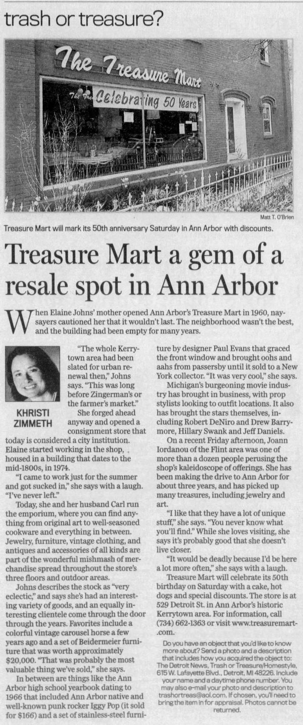 Treasure Mart - Apr 16 2010 Article